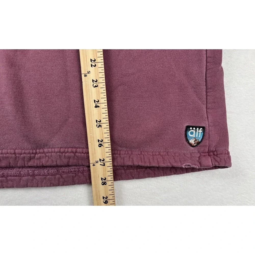 Älf Vintage Sweatshirt USA Made Pink Mock Neck Pullover Size Large